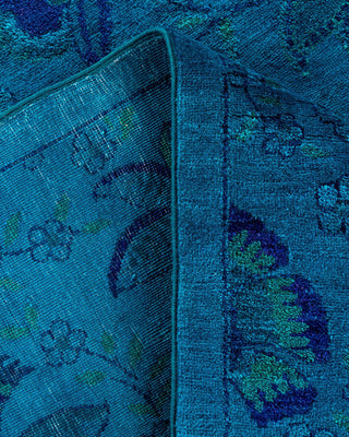 Vibrance, One-of-a-Kind Hand-Knotted Area Rug - Blue, 6' 0" x 9' 3" - Solo Rugs