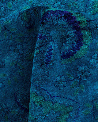 Vibrance, One-of-a-Kind Hand-Knotted Area Rug - Blue, 6' 0" x 9' 3" - Solo Rugs