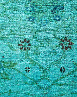 Vibrance, One-of-a-Kind Hand-Knotted Area Rug - Blue, 6' 1" x 8' 9" - Solo Rugs