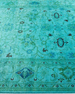 Vibrance, One-of-a-Kind Hand-Knotted Area Rug - Blue, 6' 1" x 8' 9" - Solo Rugs