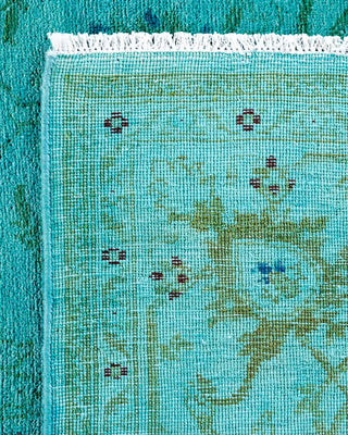Vibrance, One-of-a-Kind Hand-Knotted Area Rug - Blue, 6' 1" x 8' 9" - Solo Rugs