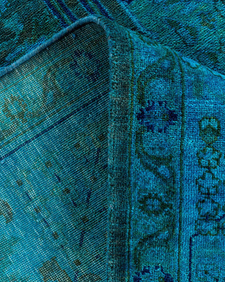 Vibrance, One-of-a-Kind Hand-Knotted Area Rug - Blue, 6' 1" x 9' 0" - Solo Rugs