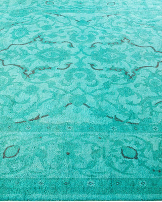 Vibrance, One-of-a-Kind Hand-Knotted Area Rug - Blue, 6' 1" x 9' 2" - Solo Rugs