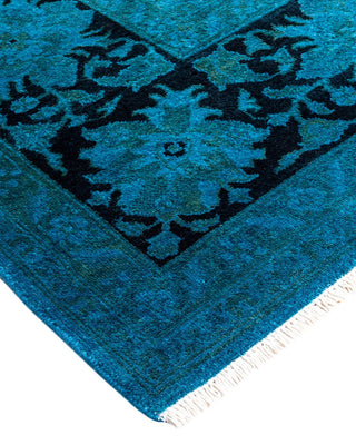 Vibrance, One-of-a-Kind Hand-Knotted Area Rug - Blue, 6' 1" x 9' 4" - Solo Rugs
