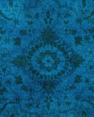 Vibrance, One-of-a-Kind Hand-Knotted Area Rug - Blue, 6' 1" x 9' 4" - Solo Rugs