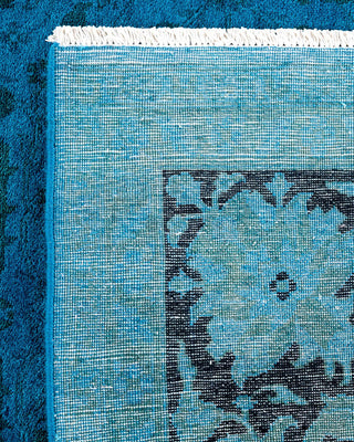Vibrance, One-of-a-Kind Hand-Knotted Area Rug - Blue, 6' 1" x 9' 4" - Solo Rugs