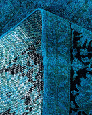 Vibrance, One-of-a-Kind Hand-Knotted Area Rug - Blue, 6' 1" x 9' 4" - Solo Rugs