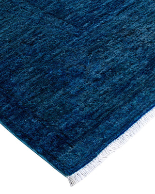 Vibrance, One-of-a-Kind Hand-Knotted Area Rug - Blue, 6' 1" x 9' 6" - Solo Rugs