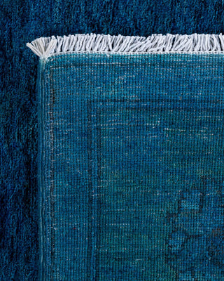 Vibrance, One-of-a-Kind Hand-Knotted Area Rug - Blue, 6' 1" x 9' 6" - Solo Rugs