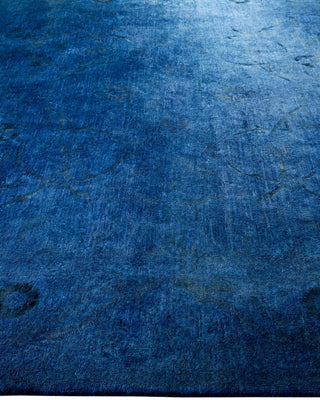 Vibrance, One-of-a-Kind Hand-Knotted Area Rug - Blue, 7' 10" x 10' 1" - Solo Rugs