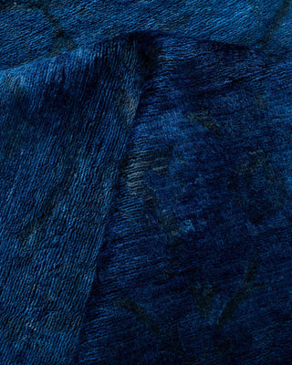 Vibrance, One-of-a-Kind Hand-Knotted Area Rug - Blue, 7' 10" x 10' 1" - Solo Rugs