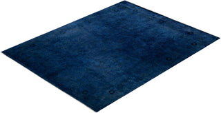 Vibrance, One-of-a-Kind Hand-Knotted Area Rug - Blue, 7' 10" x 10' 1" - Solo Rugs
