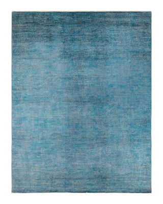 Vibrance, One-of-a-Kind Hand-Knotted Area Rug - Blue, 8' 0" x 10' 3" - Solo Rugs