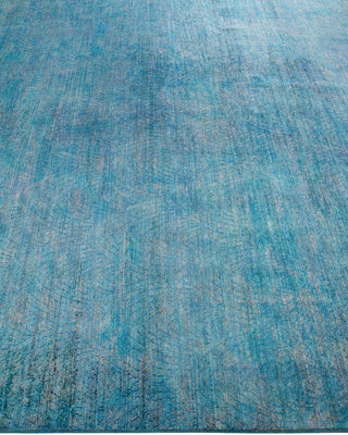 Vibrance, One-of-a-Kind Hand-Knotted Area Rug - Blue, 8' 0" x 10' 3" - Solo Rugs
