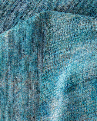 Vibrance, One-of-a-Kind Hand-Knotted Area Rug - Blue, 8' 0" x 10' 3" - Solo Rugs