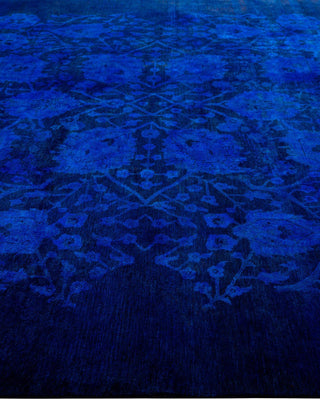 Vibrance, One-of-a-Kind Hand-Knotted Area Rug - Blue, 8' 0" x 10' 4" - Solo Rugs