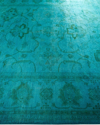 Vibrance, One-of-a-Kind Hand-Knotted Area Rug - Blue, 8' 1" x 10' 3" - Solo Rugs
