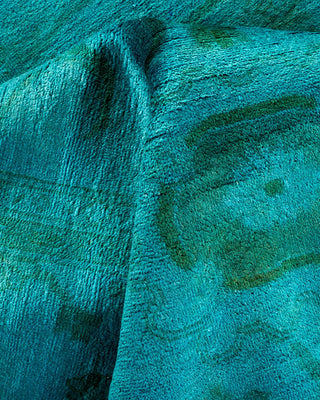 Vibrance, One-of-a-Kind Hand-Knotted Area Rug - Blue, 8' 1" x 10' 3" - Solo Rugs