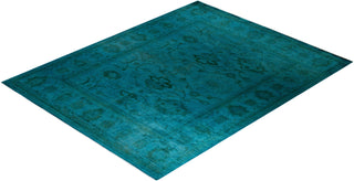Vibrance, One-of-a-Kind Hand-Knotted Area Rug - Blue, 8' 1" x 10' 3" - Solo Rugs