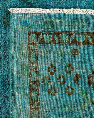 Vibrance, One-of-a-Kind Hand-Knotted Area Rug - Blue, 8' 1" x 10' 6" - Solo Rugs