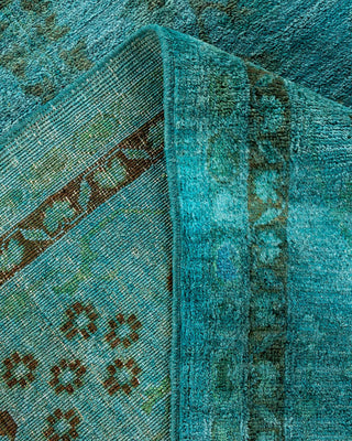 Vibrance, One-of-a-Kind Hand-Knotted Area Rug - Blue, 8' 1" x 10' 6" - Solo Rugs