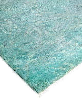 Vibrance, One-of-a-Kind Hand-Knotted Area Rug - Blue, 8' 2" x 9' 10" - Solo Rugs