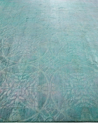 Vibrance, One-of-a-Kind Hand-Knotted Area Rug - Blue, 8' 2" x 9' 10" - Solo Rugs
