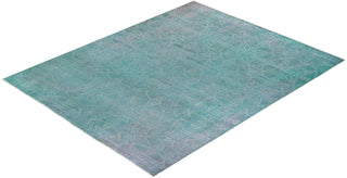 Vibrance, One-of-a-Kind Hand-Knotted Area Rug - Blue, 8' 2" x 9' 10" - Solo Rugs