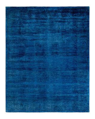 Vibrance, One-of-a-Kind Hand-Knotted Area Rug - Blue, 8' 4" x 10' 2" - Solo Rugs