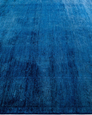 Vibrance, One-of-a-Kind Hand-Knotted Area Rug - Blue, 8' 4" x 10' 2" - Solo Rugs