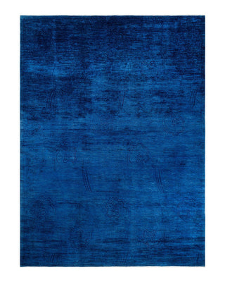 Vibrance, One-of-a-Kind Hand-Knotted Area Rug - Blue, 8' 8" x 11' 10" - Solo Rugs