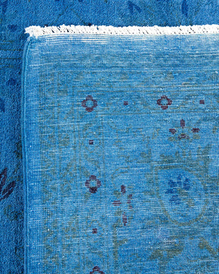 Vibrance, One-of-a-Kind Hand-Knotted Area Rug - Blue, 9' 1" x 12' 1" - Solo Rugs