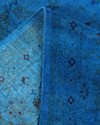 Vibrance, One-of-a-Kind Hand-Knotted Area Rug - Blue, 9' 1" x 12' 1" - Solo Rugs