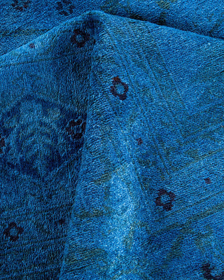 Vibrance, One-of-a-Kind Hand-Knotted Area Rug - Blue, 9' 1" x 12' 1" - Solo Rugs