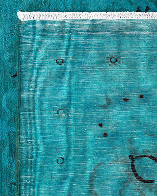 Vibrance, One-of-a-Kind Hand-Knotted Area Rug - Blue, 9' 2" x 11' 10" - Solo Rugs