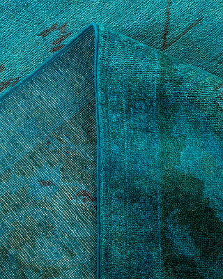 Vibrance, One-of-a-Kind Hand-Knotted Area Rug - Blue, 9' 2" x 12' 9" - Solo Rugs