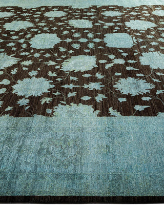 Vibrance, One-of-a-Kind Hand-Knotted Area Rug - Brown, 12' 0" x 15' 4" - Solo Rugs