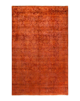 Vibrance, One-of-a-Kind Hand-Knotted Area Rug - Brown, 6' 1" x 9' 4" - Solo Rugs
