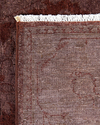Vibrance, One-of-a-Kind Hand-Knotted Area Rug - Brown, 6' 3" x 9' 2" - Solo Rugs