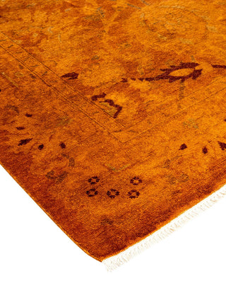 Vibrance, One-of-a-Kind Hand-Knotted Area Rug - Gold, 6' 1" x 8' 8" - Solo Rugs