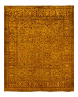 Vibrance, One-of-a-Kind Hand-Knotted Area Rug - Gold, 8' 4" x 9' 7" - Solo Rugs