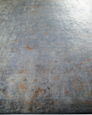 Vibrance, One-of-a-Kind Hand-Knotted Area Rug - Gray, 12' 2" x 18' 2" - Solo Rugs