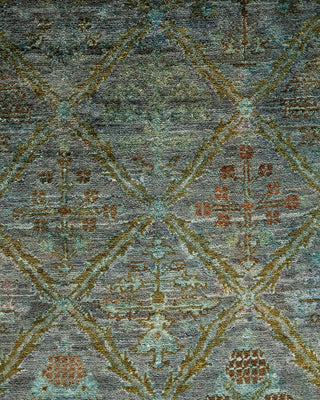 Vibrance, One-of-a-Kind Hand-Knotted Area Rug - Gray, 3' 2" x 5' 2" - Solo Rugs