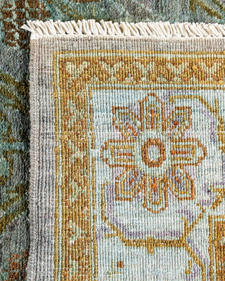 Vibrance, One-of-a-Kind Hand-Knotted Area Rug - Gray, 3' 2" x 5' 2" - Solo Rugs