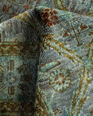 Vibrance, One-of-a-Kind Hand-Knotted Area Rug - Gray, 3' 2" x 5' 2" - Solo Rugs
