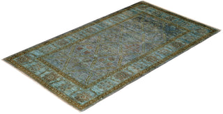 Vibrance, One-of-a-Kind Hand-Knotted Area Rug - Gray, 3' 2" x 5' 2" - Solo Rugs