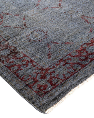 Vibrance, One-of-a-Kind Hand-Knotted Area Rug - Gray, 4' 1" x 6' 1" - Solo Rugs