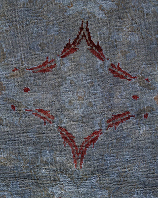Vibrance, One-of-a-Kind Hand-Knotted Area Rug - Gray, 4' 1" x 6' 1" - Solo Rugs