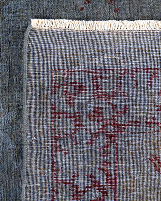 Vibrance, One-of-a-Kind Hand-Knotted Area Rug - Gray, 4' 1" x 6' 1" - Solo Rugs