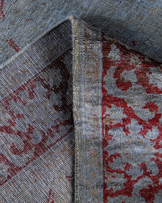 Vibrance, One-of-a-Kind Hand-Knotted Area Rug - Gray, 4' 1" x 6' 1" - Solo Rugs